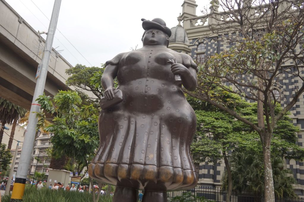 Rzeźba Botero w Medellin