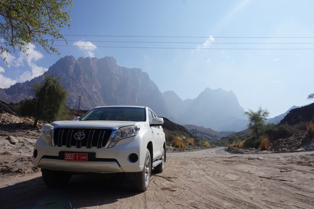 Off-road Wadi Bani Awf w Omanie