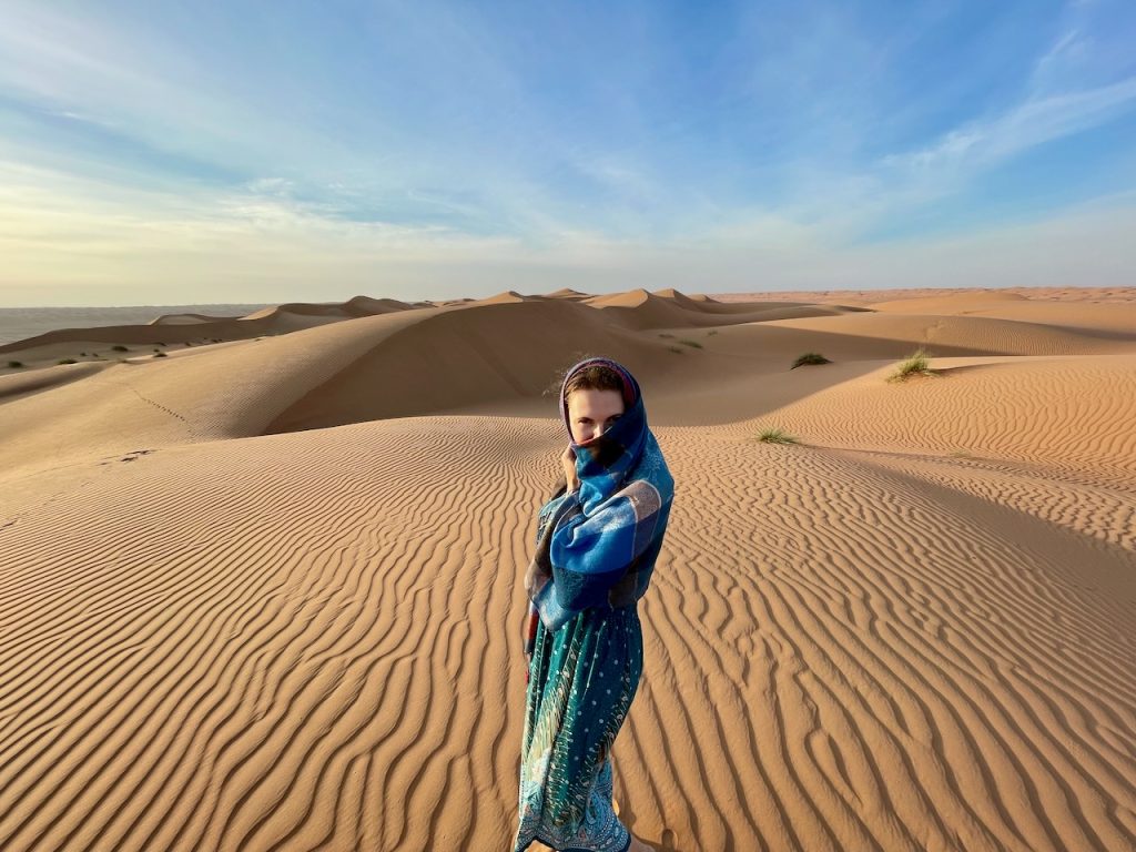 Aga na pustyni Wahiba Sands - Oman
