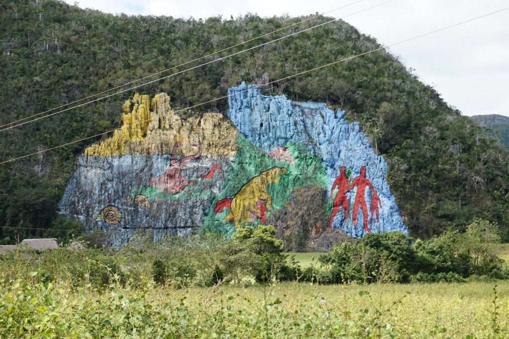Mural de la Prehistoria - człowiek socjalizmu
